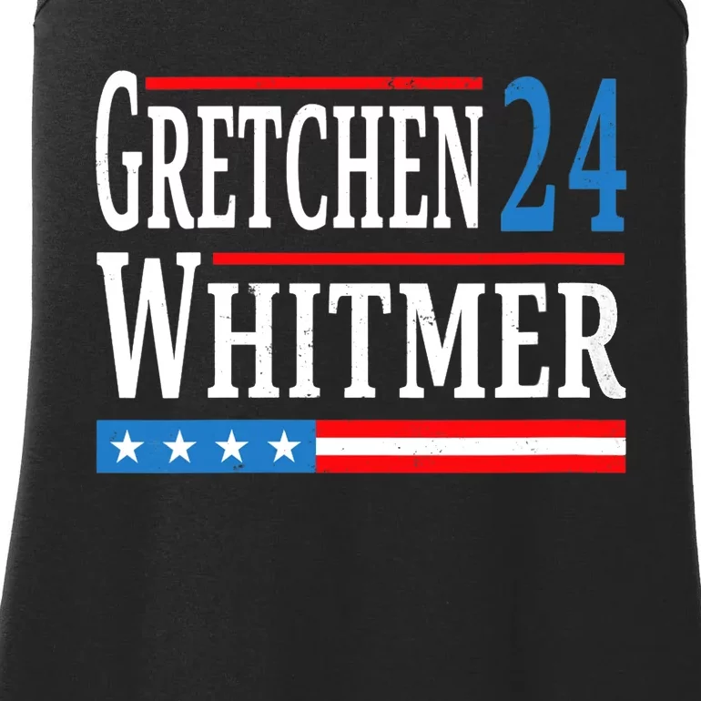 Wo Gretchen Whitmer 2024 For President Election Campaign V-Neck Ladies Essential Tank