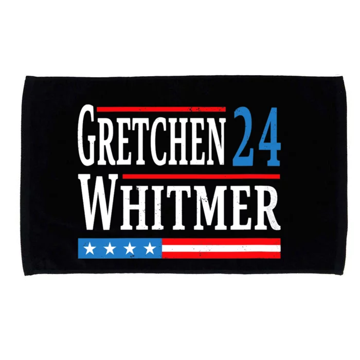 Wo Gretchen Whitmer 2024 For President Election Campaign V-Neck Microfiber Hand Towel