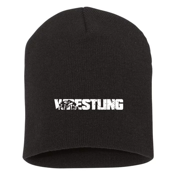 Wrestling Gift Short Acrylic Beanie