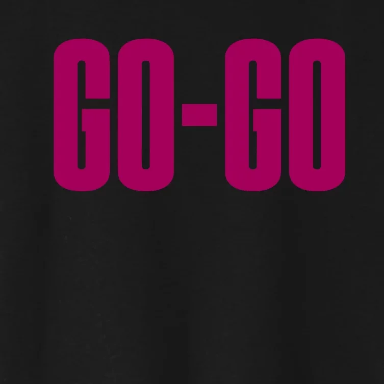 Wham Gogo With Pink Text Women's Crop Top Tee