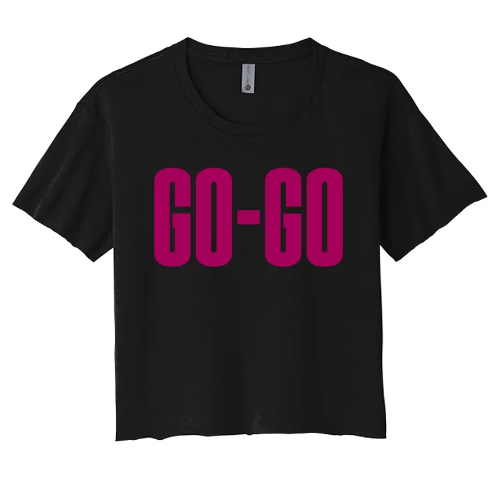 Wham Gogo With Pink Text Women's Crop Top Tee