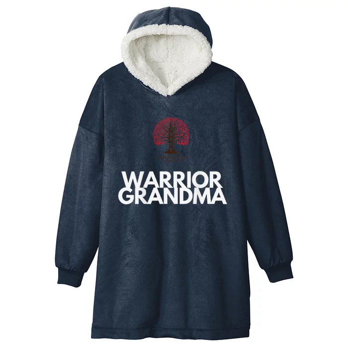 Warrior Grandma Hooded Wearable Blanket