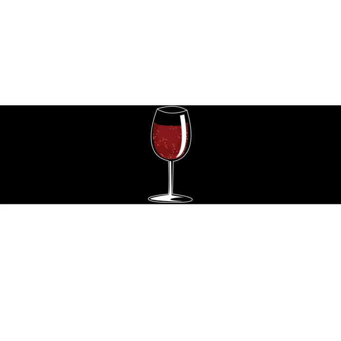 Wine Glass With Red Wine Bumper Sticker