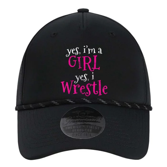 Wrestler Girl Wrestling Gift Vintage Performance The Dyno Cap