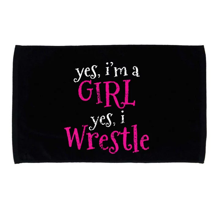 Wrestler Girl Wrestling Gift Vintage Microfiber Hand Towel