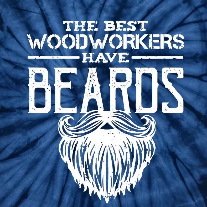 Woodworking Gift Woodworker Carpentry Beard Tie-Dye T-Shirt