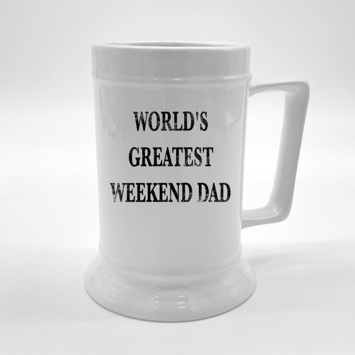 World's Greatest Weekend Dad Gift Front & Back Beer Stein