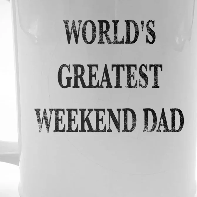 World's Greatest Weekend Dad Gift Front & Back Beer Stein