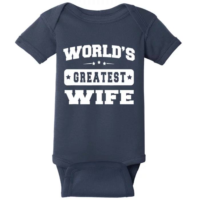 World's Greatest Wife Great Gift Couple - Unisex Baby Bodysuit