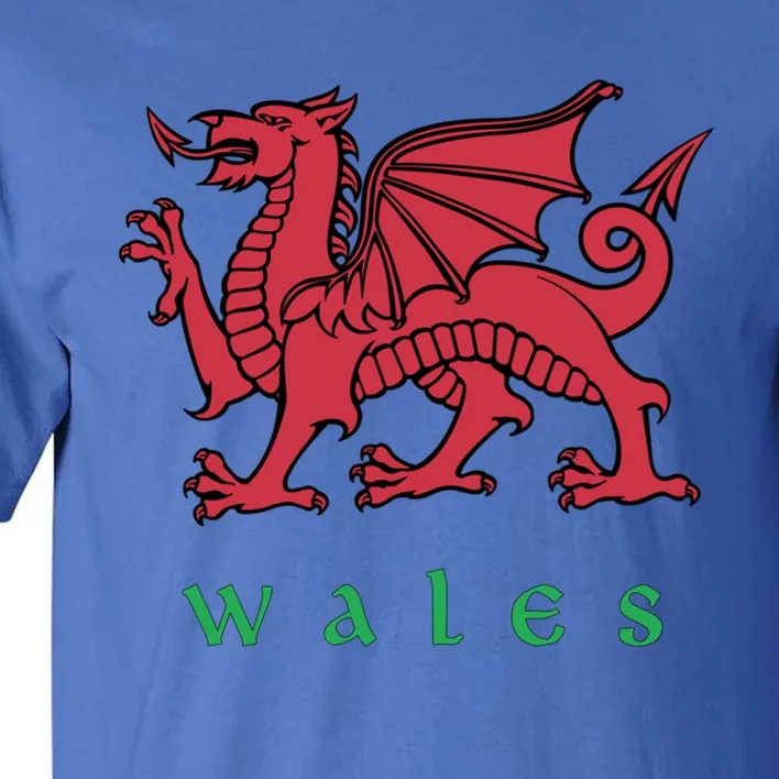 Wales Gift Welsh Red Dragon Cymru Tall T-Shirt