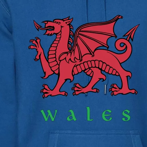 Wales Gift Welsh Red Dragon Cymru Premium Hoodie