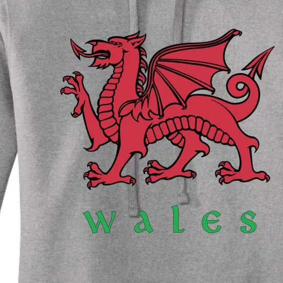 Wales Gift Welsh Red Dragon Cymru Women's Pullover Hoodie