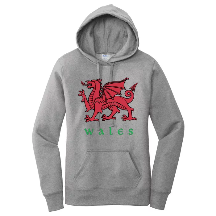 Wales Gift Welsh Red Dragon Cymru Women's Pullover Hoodie