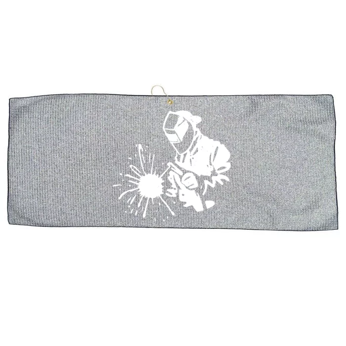 Welder Graduation Large Microfiber Waffle Golf Towel