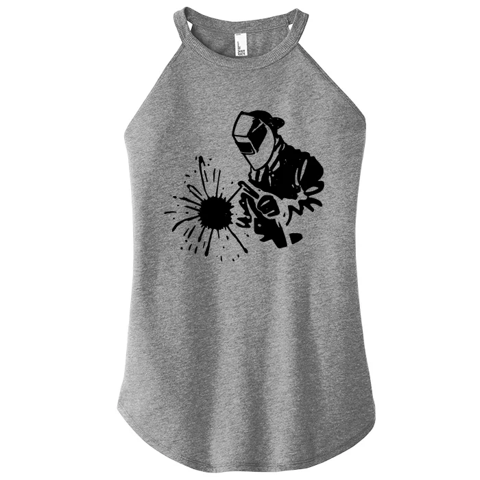 Welder Graduation Women’s Perfect Tri Rocker Tank