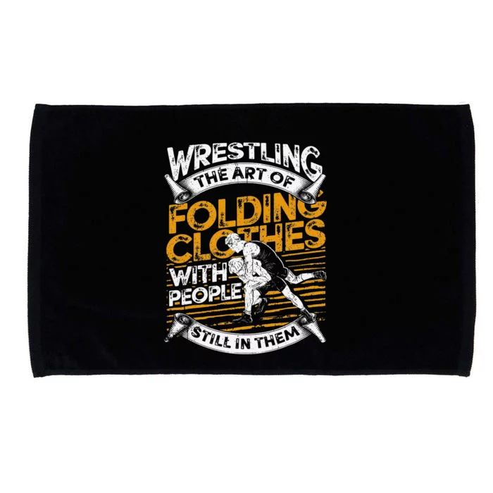 Wrestling Gifts  Wrestlers Wrestle Coach Boys Microfiber Hand Towel