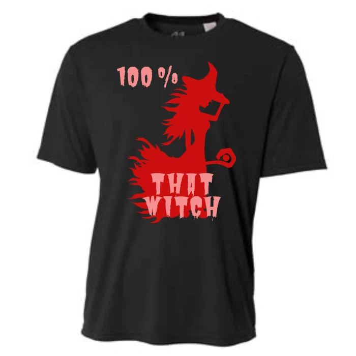 Witch Halloween 100% That Witch Halloween Witch Decorations Cool Gift Cooling Performance Crew T-Shirt