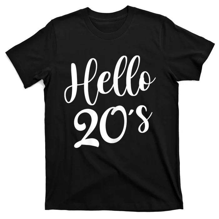 Wo Hello 20's Wo 20 Year Old 20th Birthday Gift Bday Squad T-Shirt