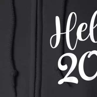 Wo Hello 20's Wo 20 Year Old 20th Birthday Gift Bday Squad Full Zip Hoodie