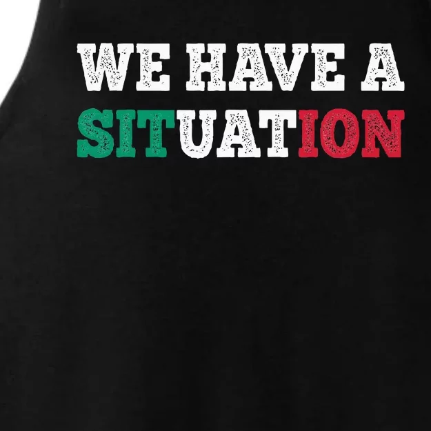 We Have A Situation New Jersey Garden Nj Shore Ladies Tri-Blend Wicking Tank