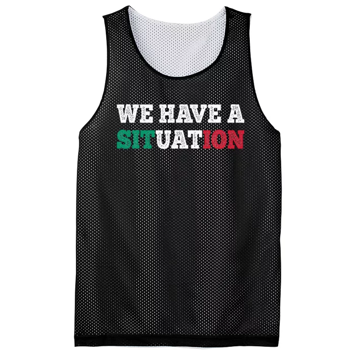 We Have A Situation New Jersey Garden Nj Shore Mesh Reversible Basketball Jersey Tank