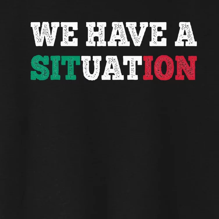 We Have A Situation New Jersey Garden Nj Shore Women's Crop Top Tee