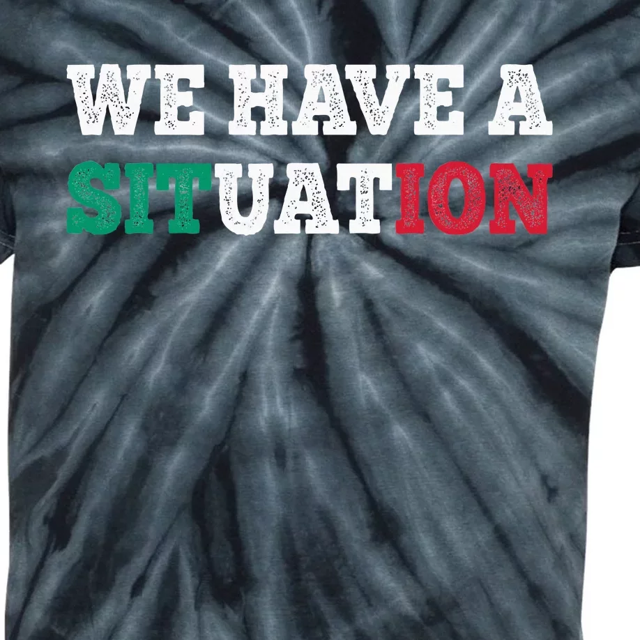 We Have A Situation New Jersey Garden Nj Shore Kids Tie-Dye T-Shirt