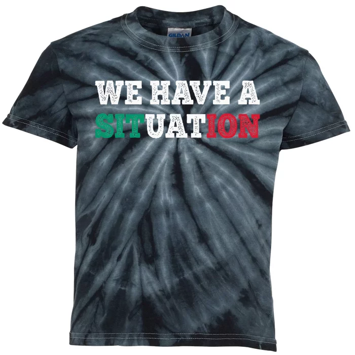 We Have A Situation New Jersey Garden Nj Shore Kids Tie-Dye T-Shirt