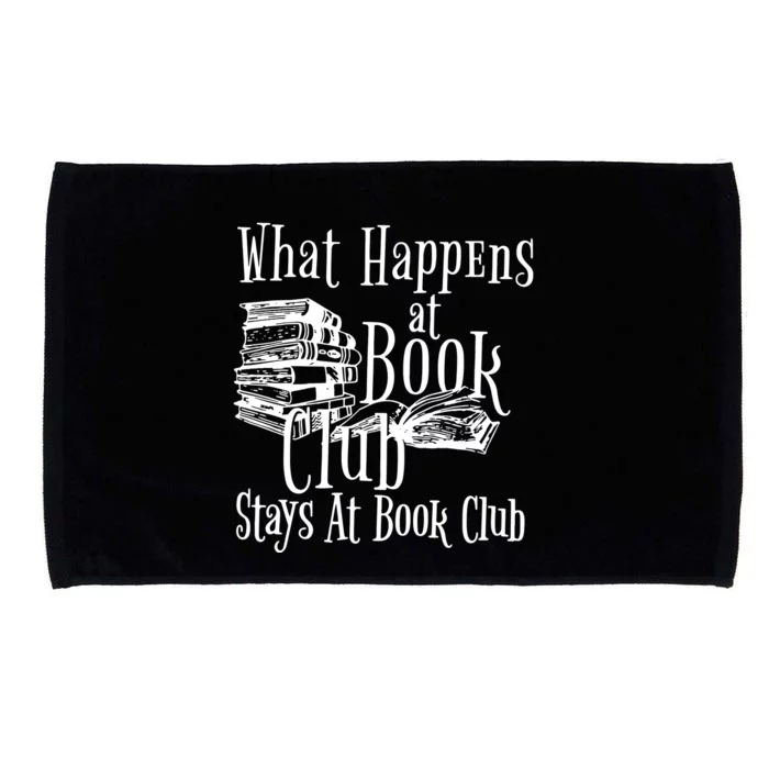 What Happens At Book Club Stays At Book Club Microfiber Hand Towel