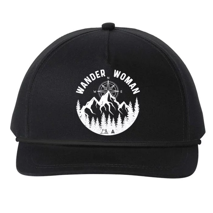 Wander Hiking Adventure Camping Road Trip Crew Gift Snapback Five-Panel Rope Hat