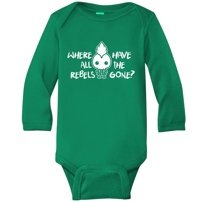 Where Have All The Rebels Gone Baby Long Sleeve Bodysuit