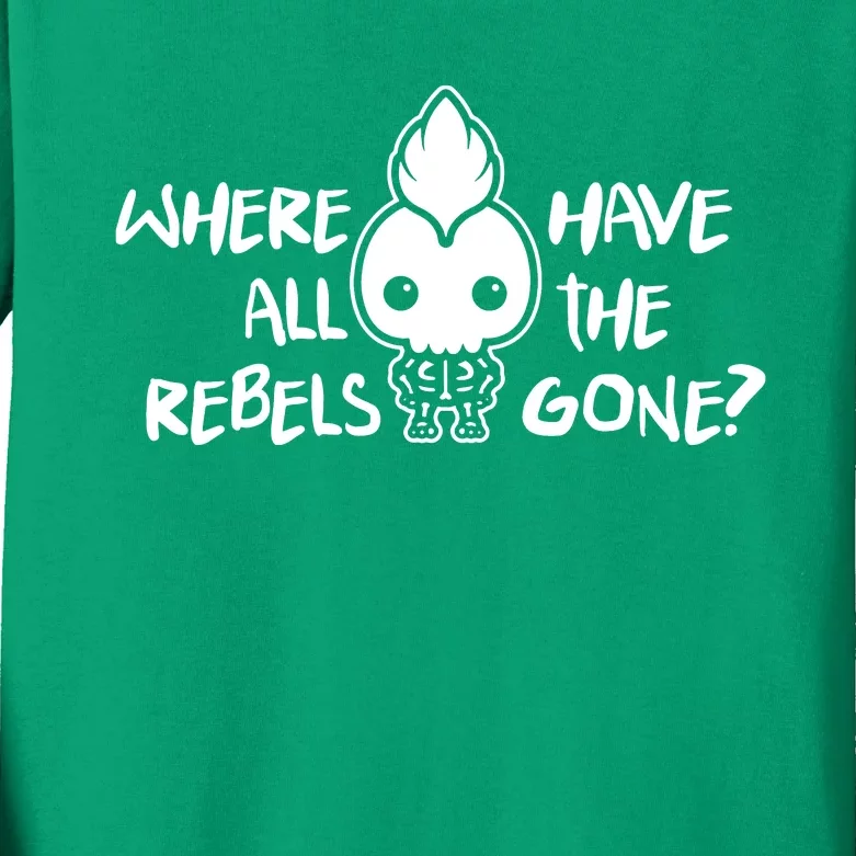 Where Have All The Rebels Gone Kids Long Sleeve Shirt