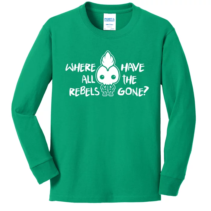 Where Have All The Rebels Gone Kids Long Sleeve Shirt