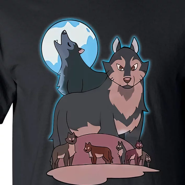 Wolves Howling At The Moon - Wolf Wolves Hunter Tall T-Shirt