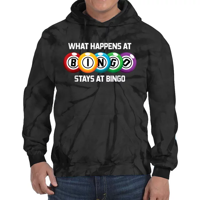 What Happens At Bingo Stays At Bingo Tie Dye Hoodie