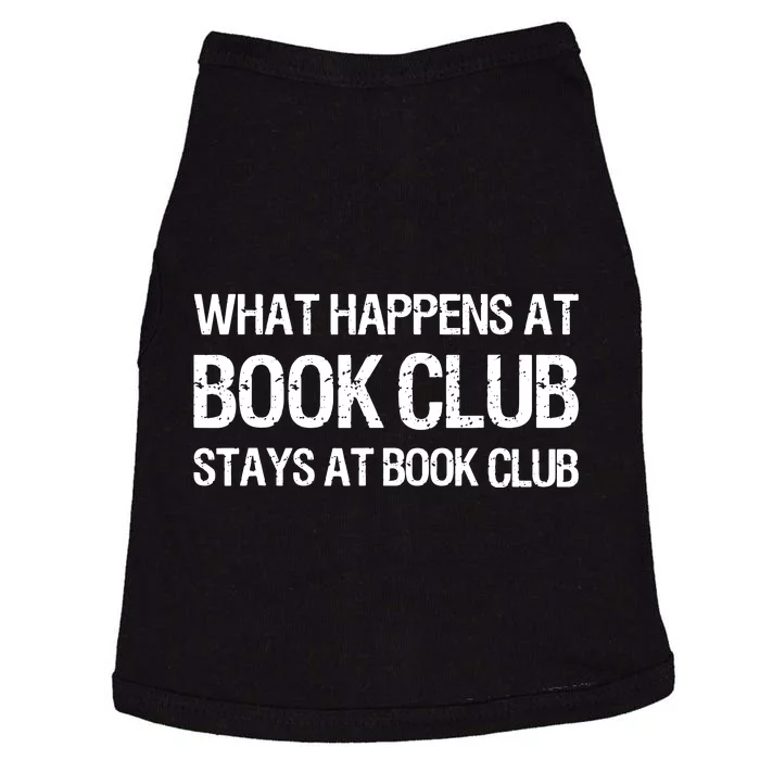 What Happens At Book Club Stays At Book Club Doggie Tank