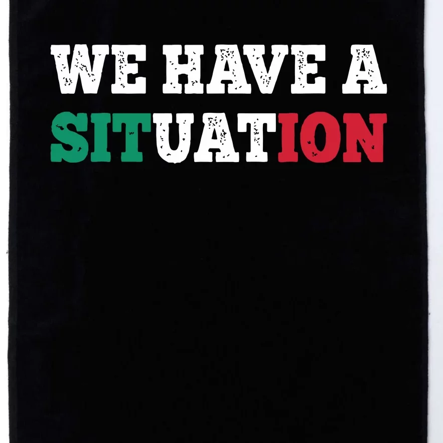 We Have A Situation New Jersey Garden Nj Shore Italian Flag Platinum Collection Golf Towel