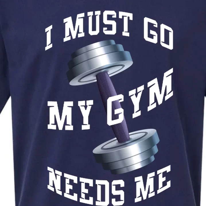 Workout Health And Fitness My Gym Needs Me Meaningful Gift Sueded Cloud Jersey T-Shirt