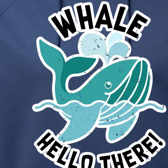 Whale Hello There Performance Fleece Hoodie