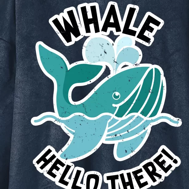 Whale Hello There Hooded Wearable Blanket