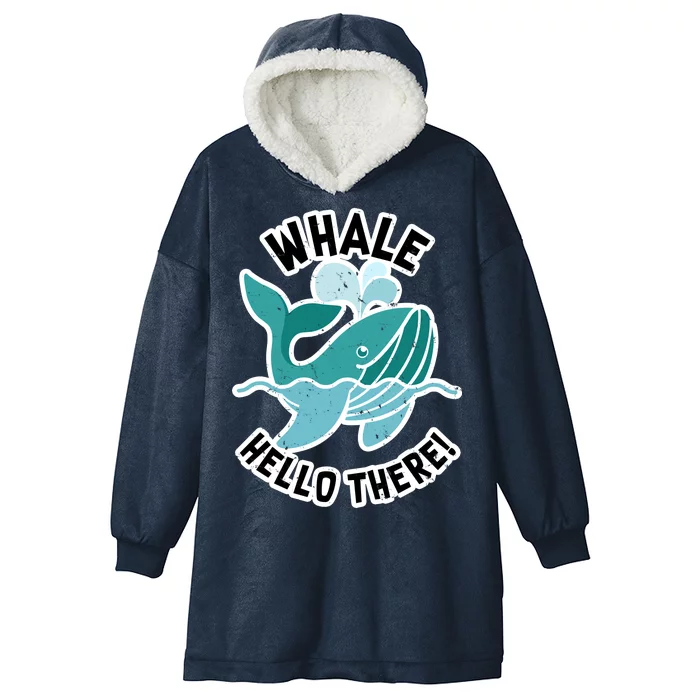 Whale Hello There Hooded Wearable Blanket