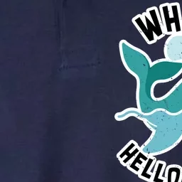 Whale Hello There Softstyle Adult Sport Polo