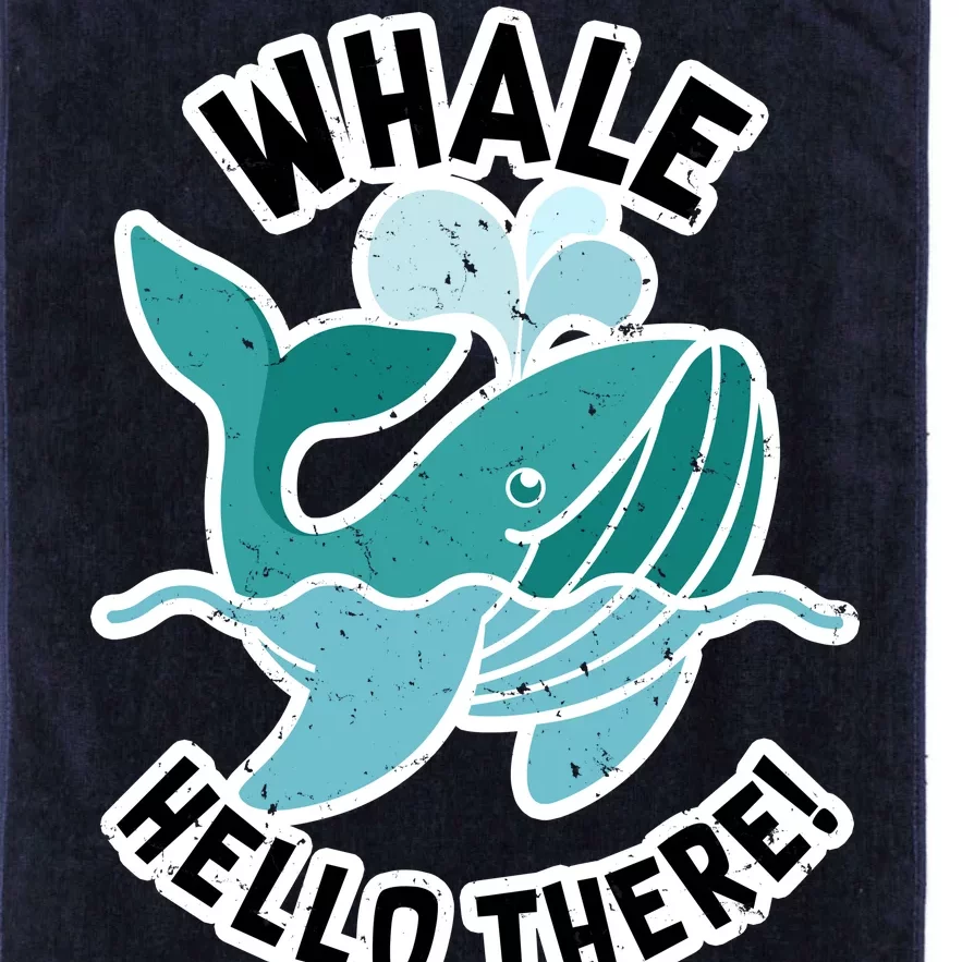 Whale Hello There Platinum Collection Golf Towel