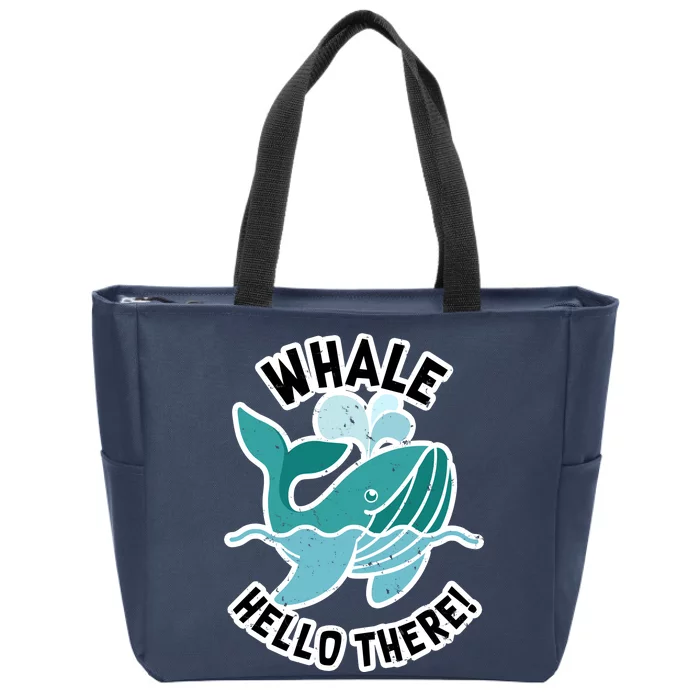 Whale Hello There Zip Tote Bag