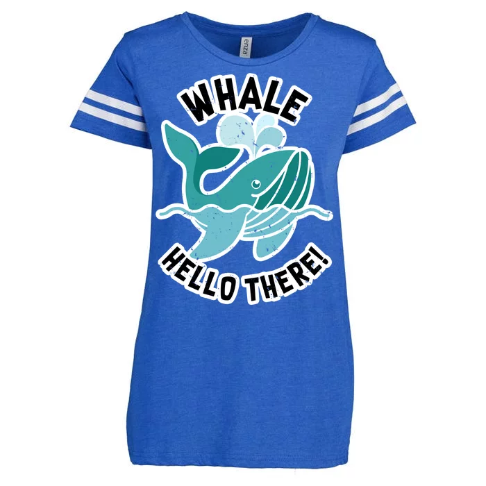 Whale Hello There Enza Ladies Jersey Football T-Shirt