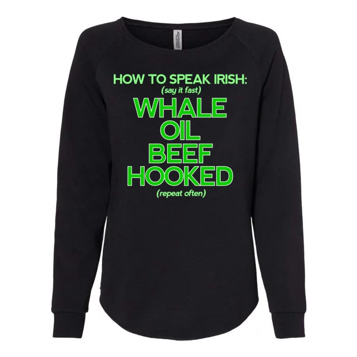 Whale Oil Beef Hooked Womens California Wash Sweatshirt