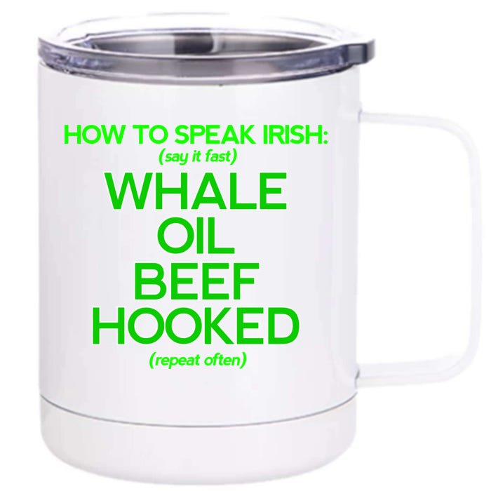 Whale Oil Beef Hooked Front & Back 12oz Stainless Steel Tumbler Cup