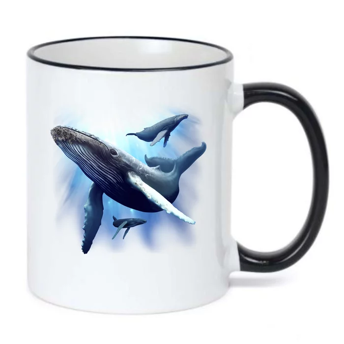 Whales Black Color Changing Mug