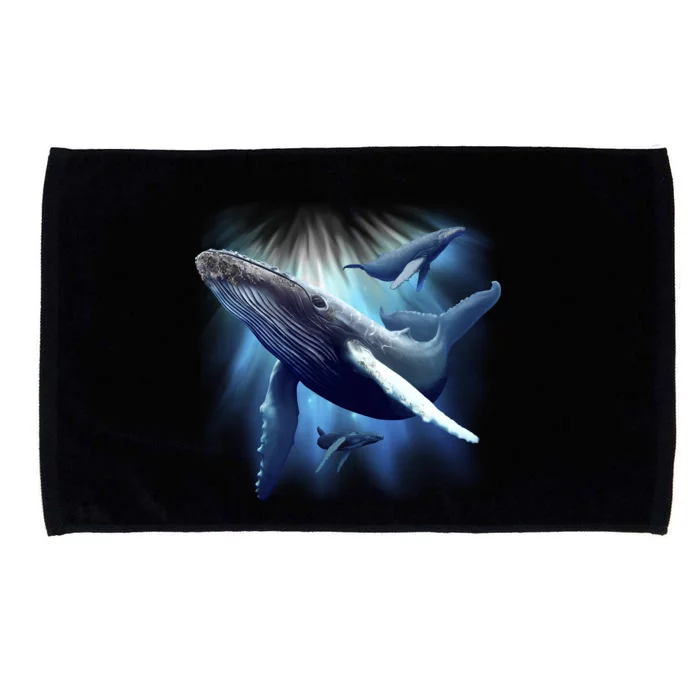 Whales Microfiber Hand Towel