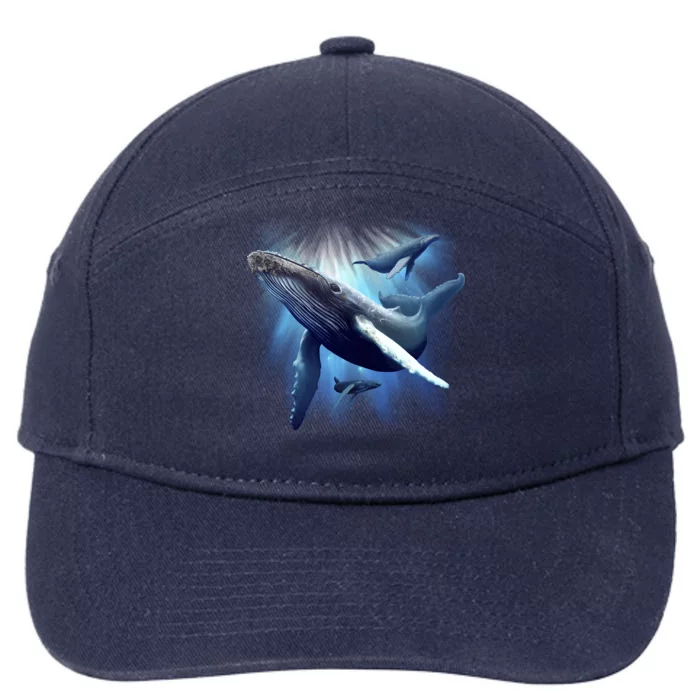 Whales 7-Panel Snapback Hat